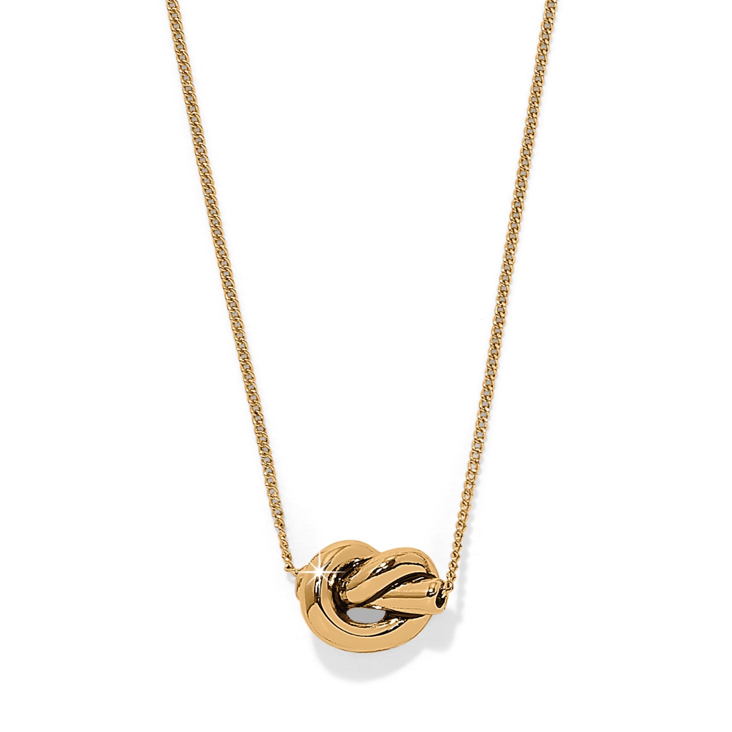 Interlok Single Knot Mini Necklace | Gold