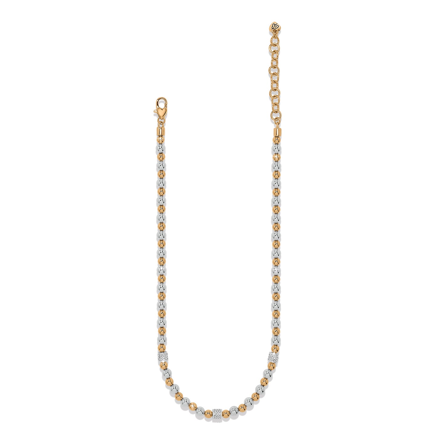 Meridian Petite Station 2-tone Necklace