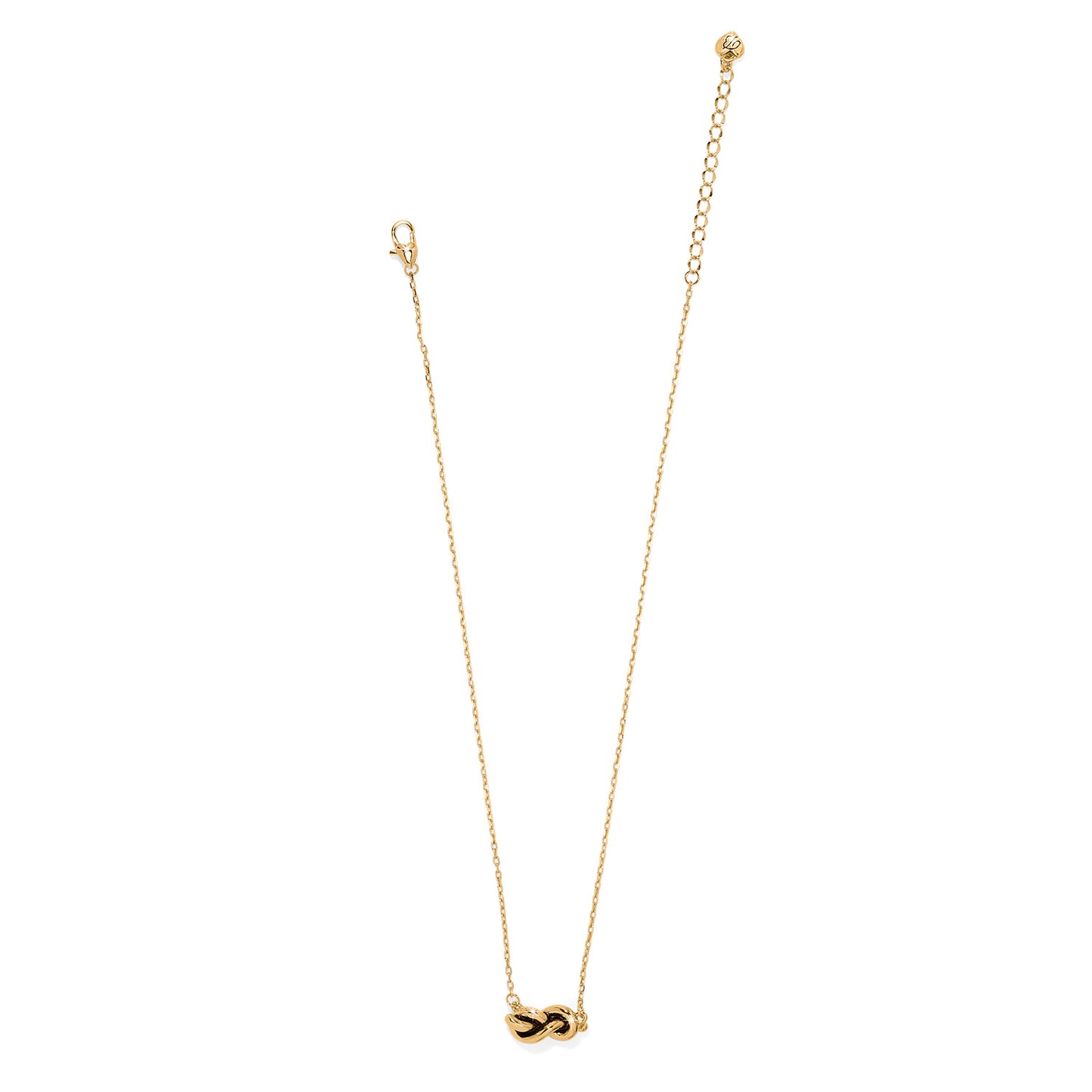 Interlok Single Knot Petite Necklace | Gold