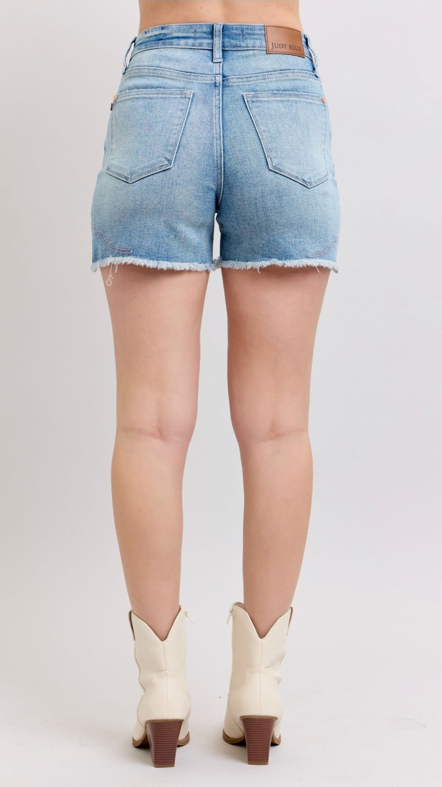 High Waist | Western Embroidery Cut Off Shorts