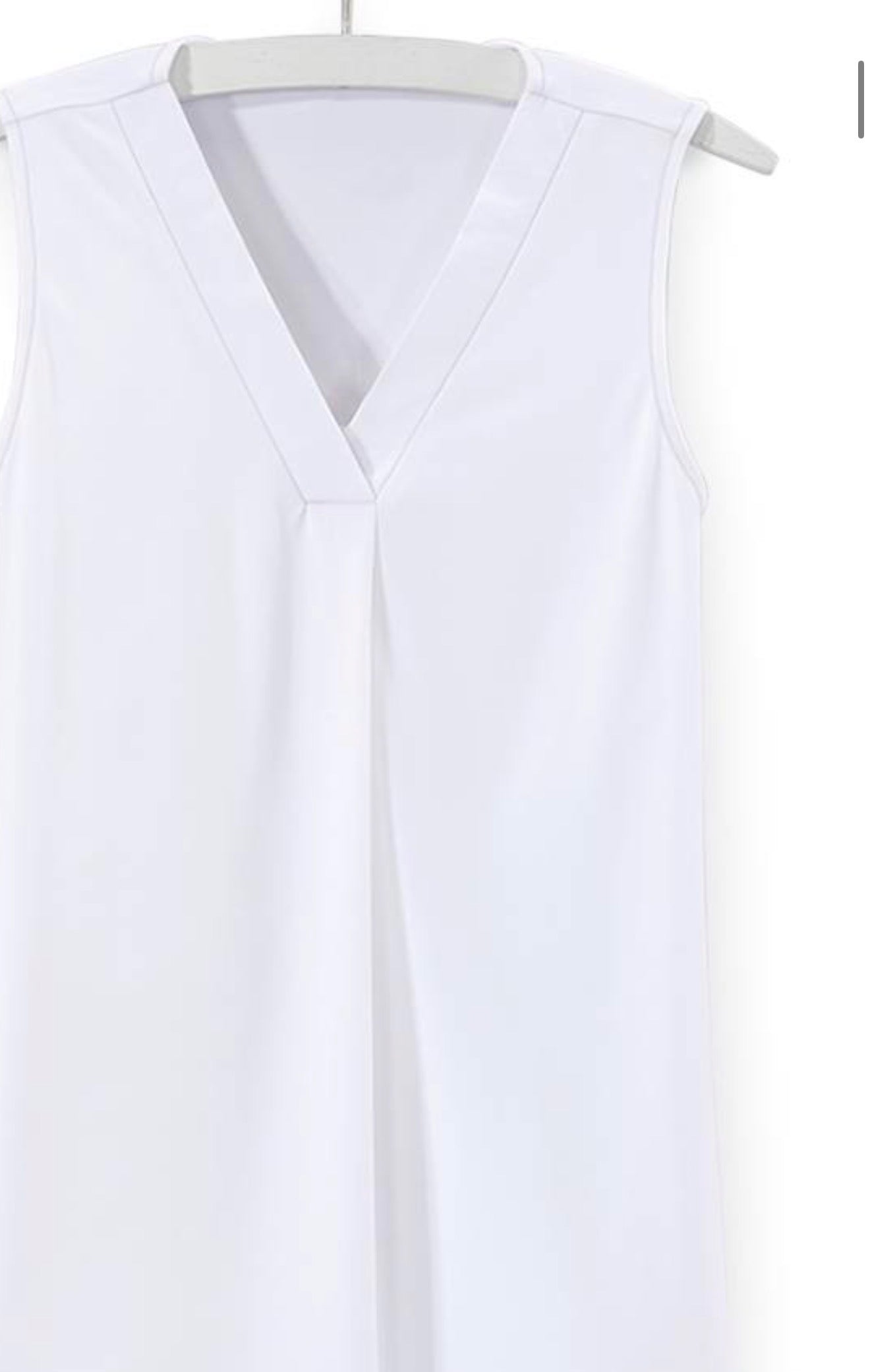 V Neck Sleeveless Top
