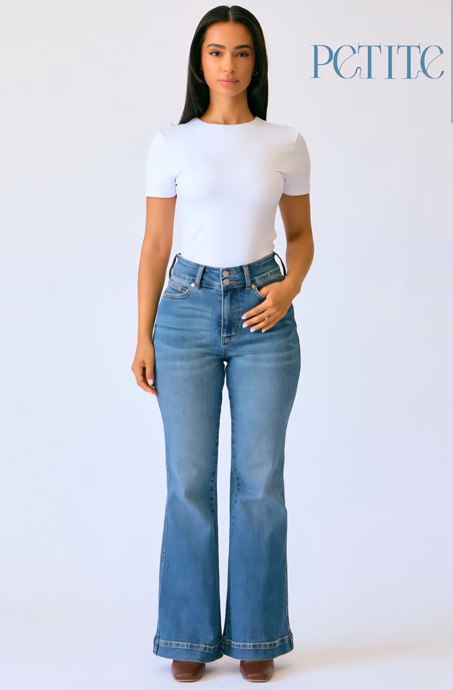 High Waist | Flare | Petite Tummy Control Jeans