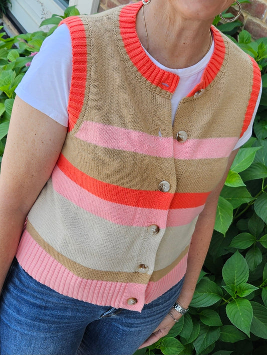 Striped Sweater Vest
