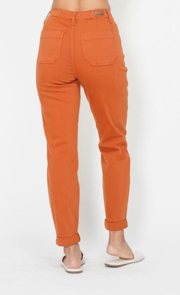 High Waist | Jogger | Auburn Orange