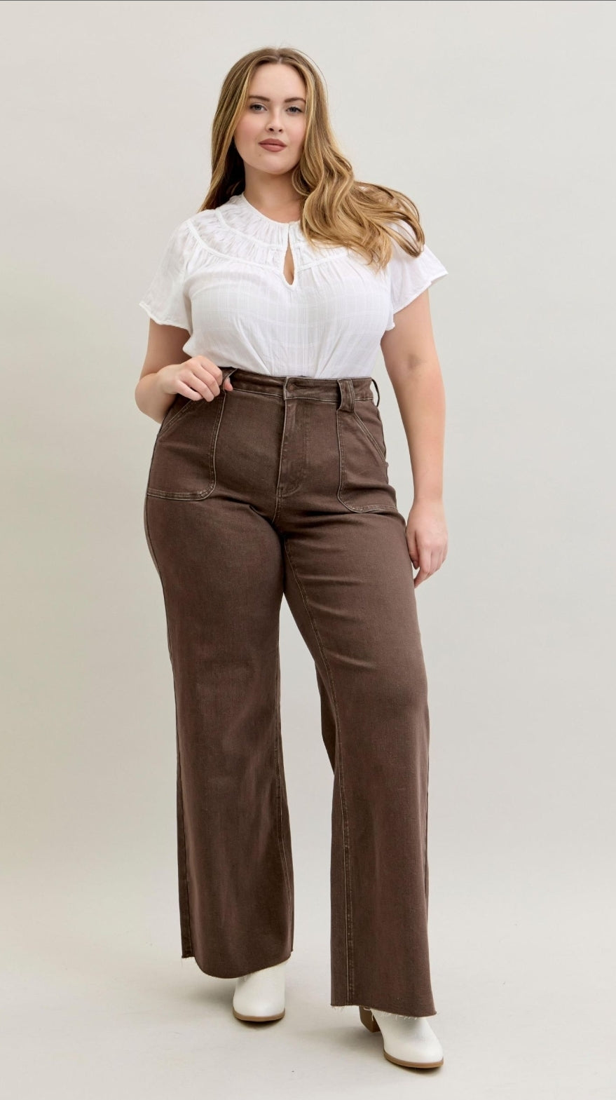 High Waist | Wide Leg | Patch Pockets