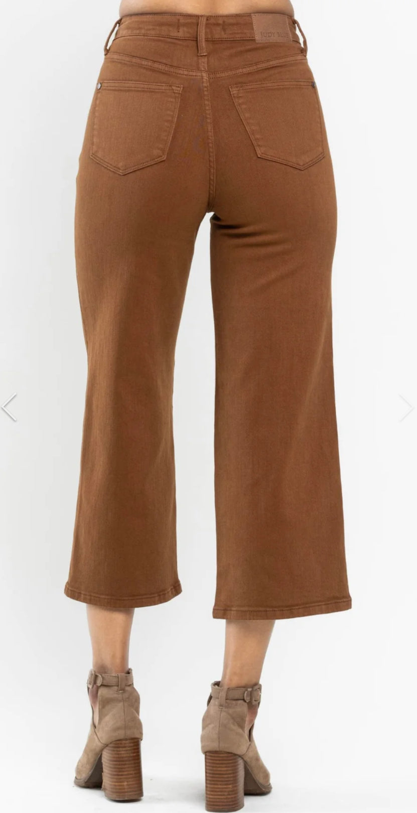 High Waist | Wide Crop | Camel