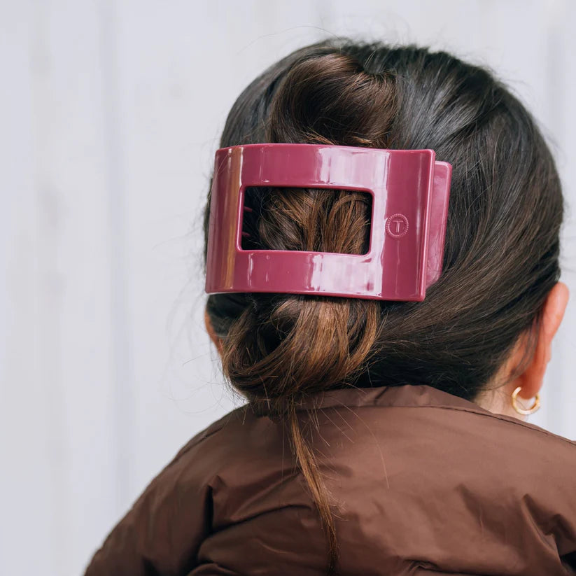 Large Flat Rectangle Hair Clip