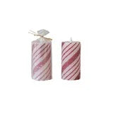 Candycane LED Pillar Candle