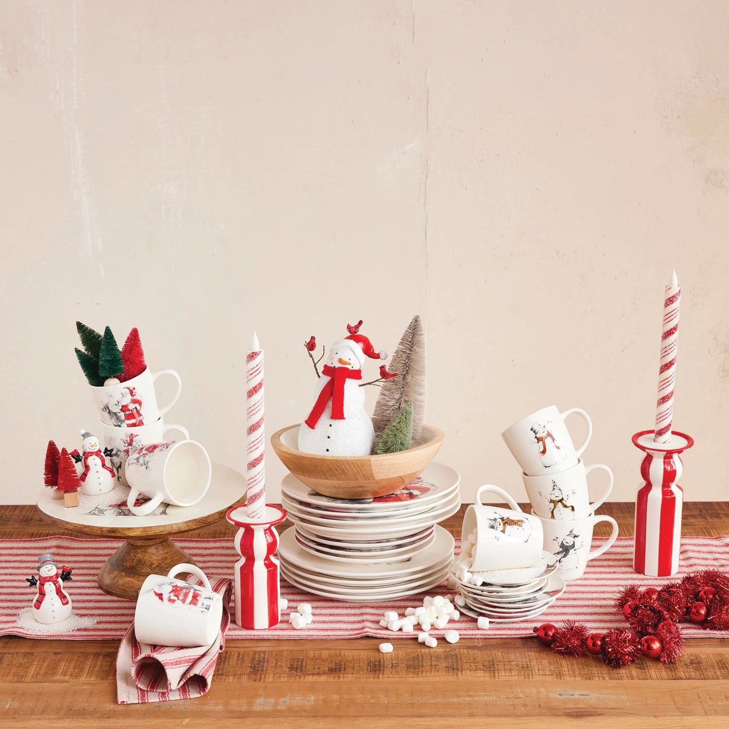 Stoneware Dish with Santa