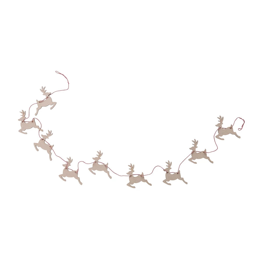 MDF Laser Cut Reindeer Garland