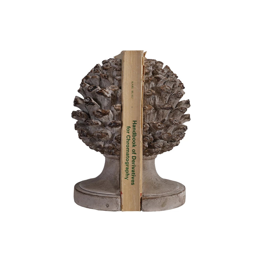 Pinecone Shaped Finial Bookends
