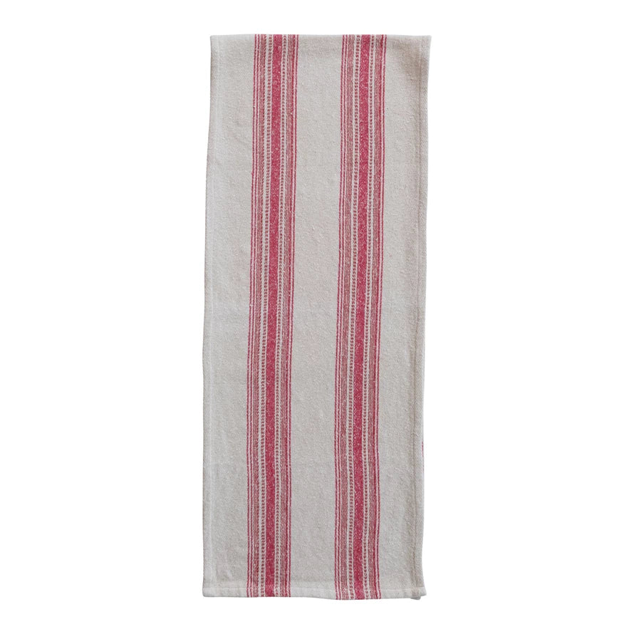 Flour Sack Striped Table Runner