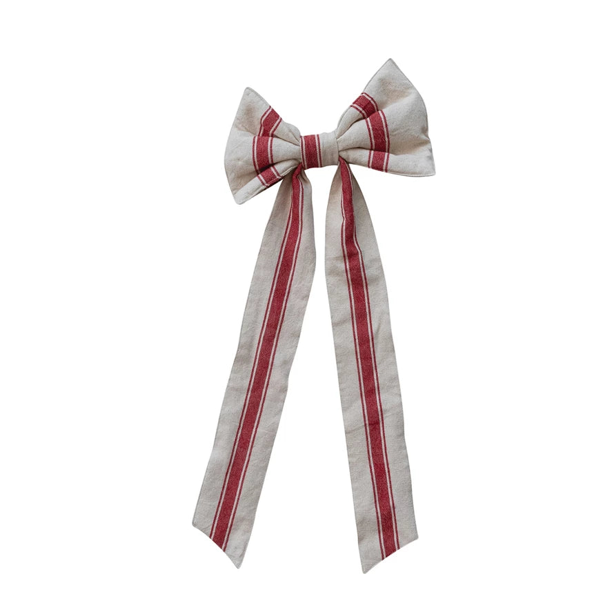 Woven Cotton Clip-on Bow