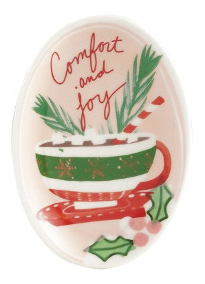 Hand-Painted Stoneware Dish