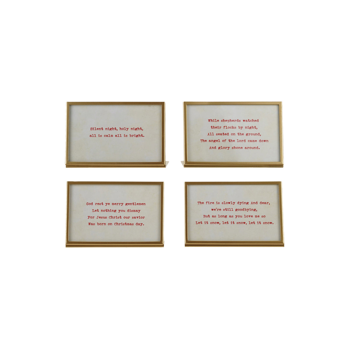 Metal & Glass Frame w/ Easel & Saying