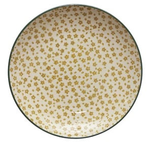Hand-Stamped Stoneware Plate