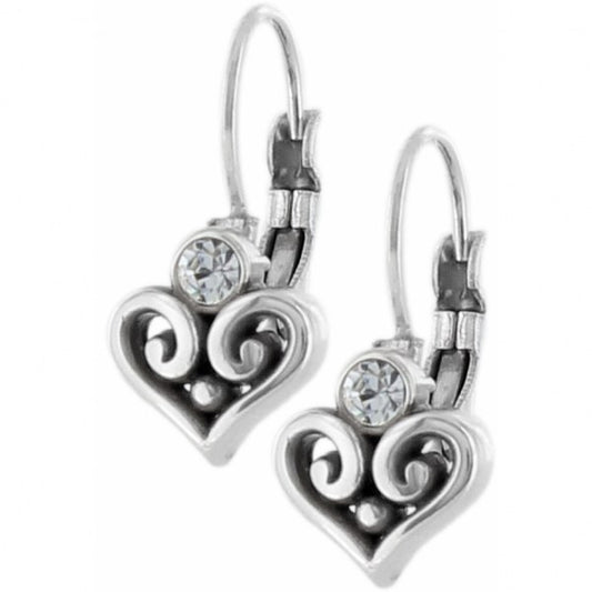 Alcazar Heart Leverback Earrings