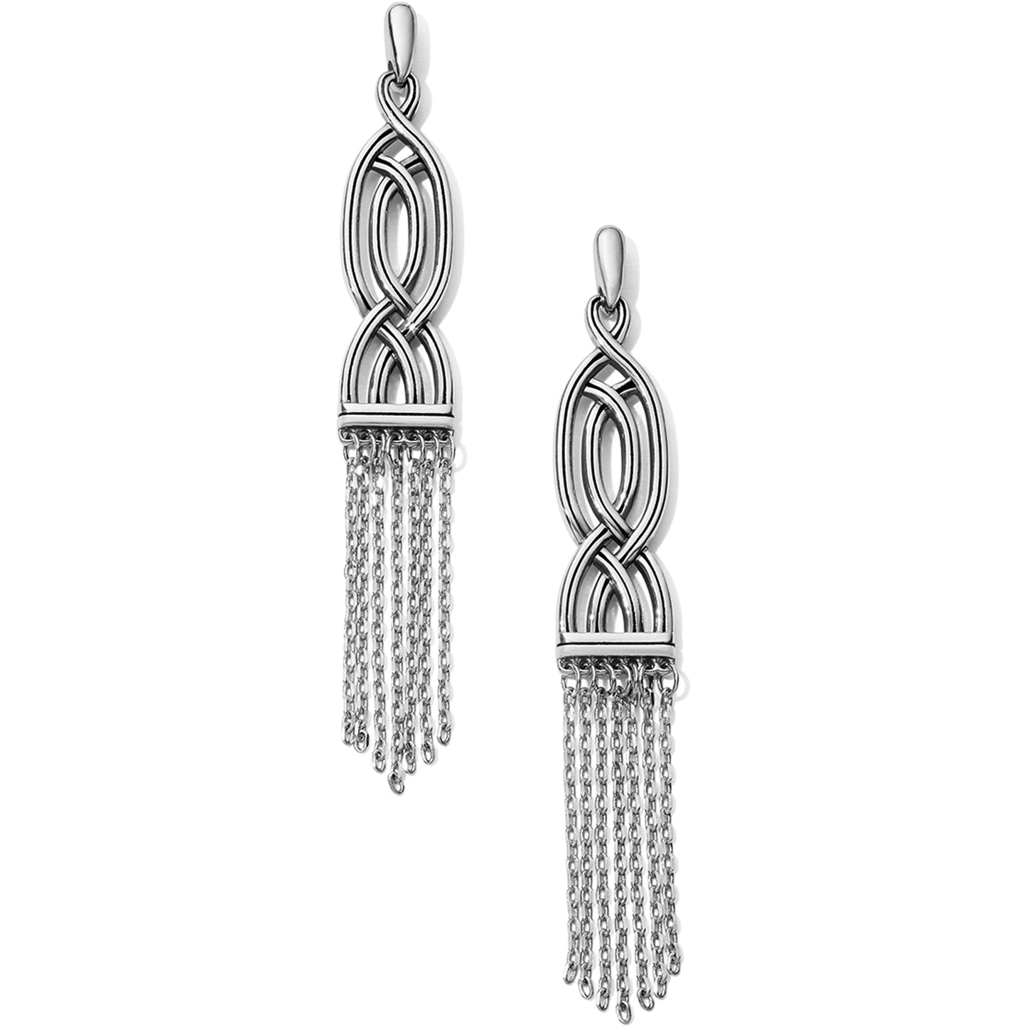 Interlok Fringe Post Drop Earr