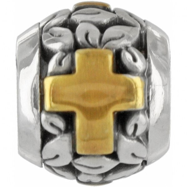 Two-Tone Poetic Cross Bead