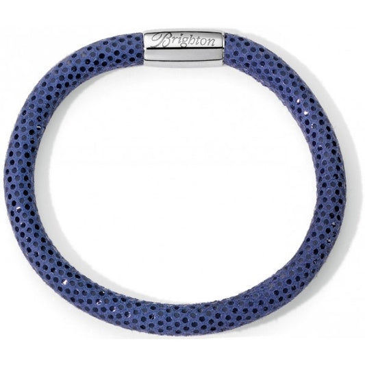 Woodstock Single Leather Bracelet | Navy