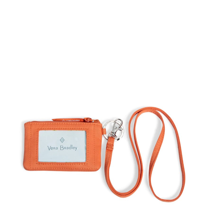 Zip ID Lanyard | Orange Bell Pepper