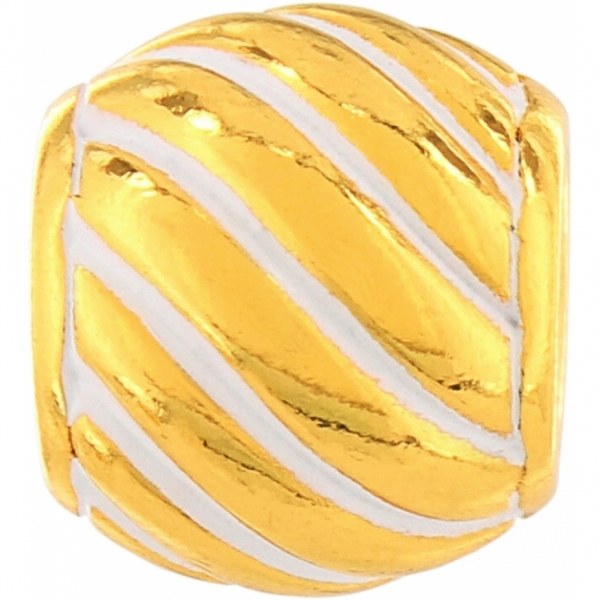 GP/WHT Rope & Roll Bead