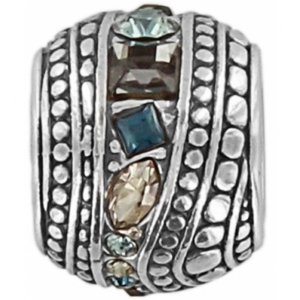 SIL/BLU TREASURE ISLE BEAD