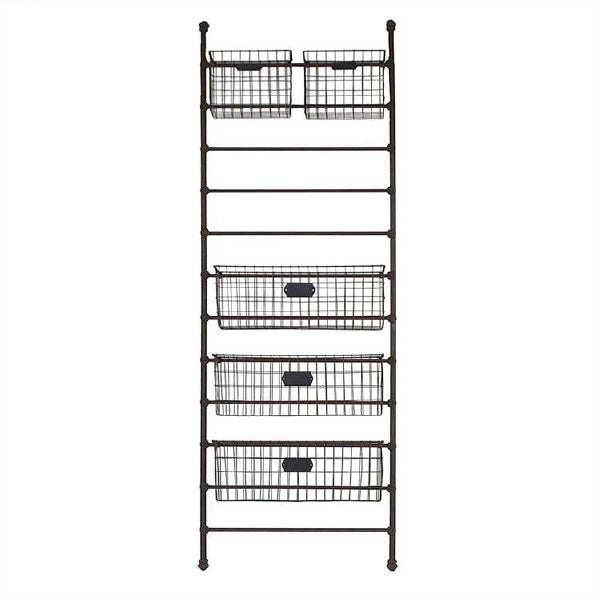 Metal Shelf w/ 5 Baskets