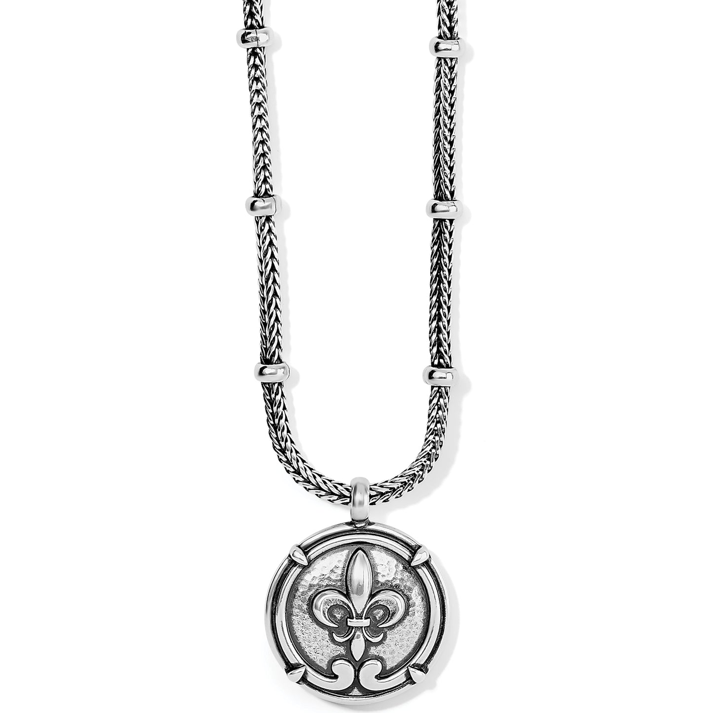 Fleur De Lis Large Coin Neckla