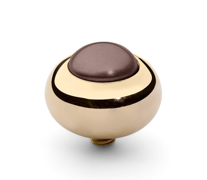 Tondo 10mm G Velvet Brown Pearl