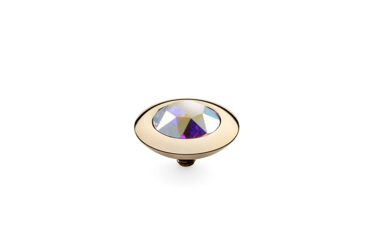 Tondo 13mm G Crystal Aurora Boreale