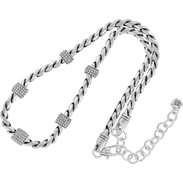 Sil/Stn Meridian Necklace