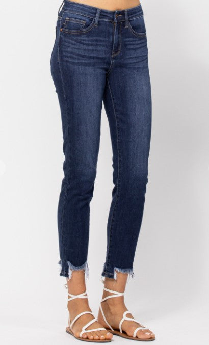 Shark Bite Hem Jeans