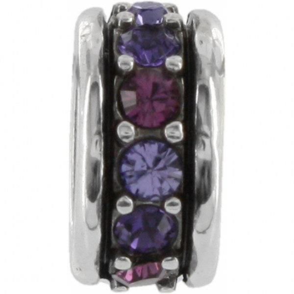 Silver/Purple Crystal Voyage Spacer