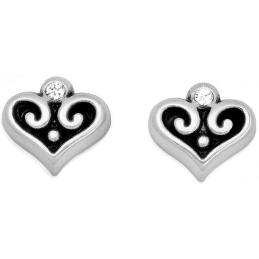 Alcazar Heart Mini Post Earring