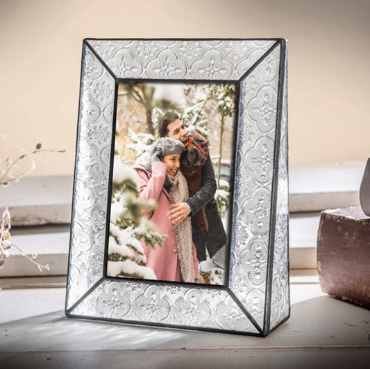 Vintage Glass Picture Frame | 4x6 Vertical