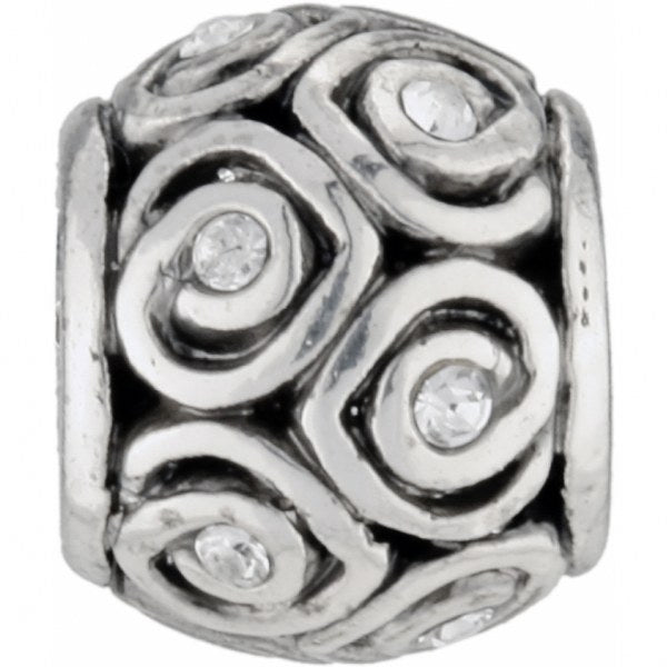 Sil/stn Mini Spiral Hearts Bd