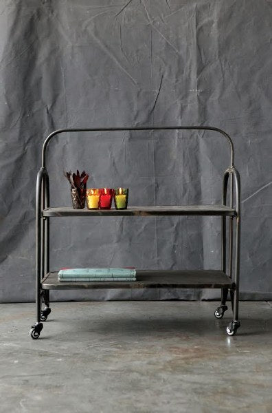 2-Tier Metal Rolling Serving C