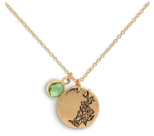 Birthstone Charm Necklace