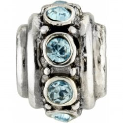 SIL/Aqua Mini Glam Bead