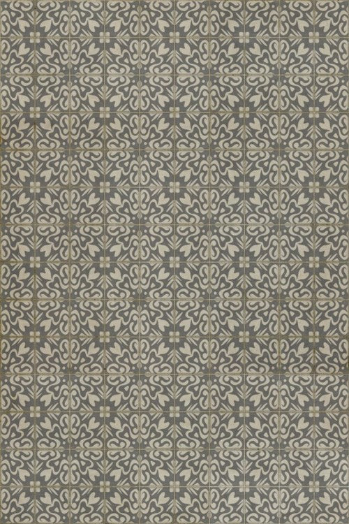 Vintage Vinyl Floorcloth | Mr. Wickham | 20x30