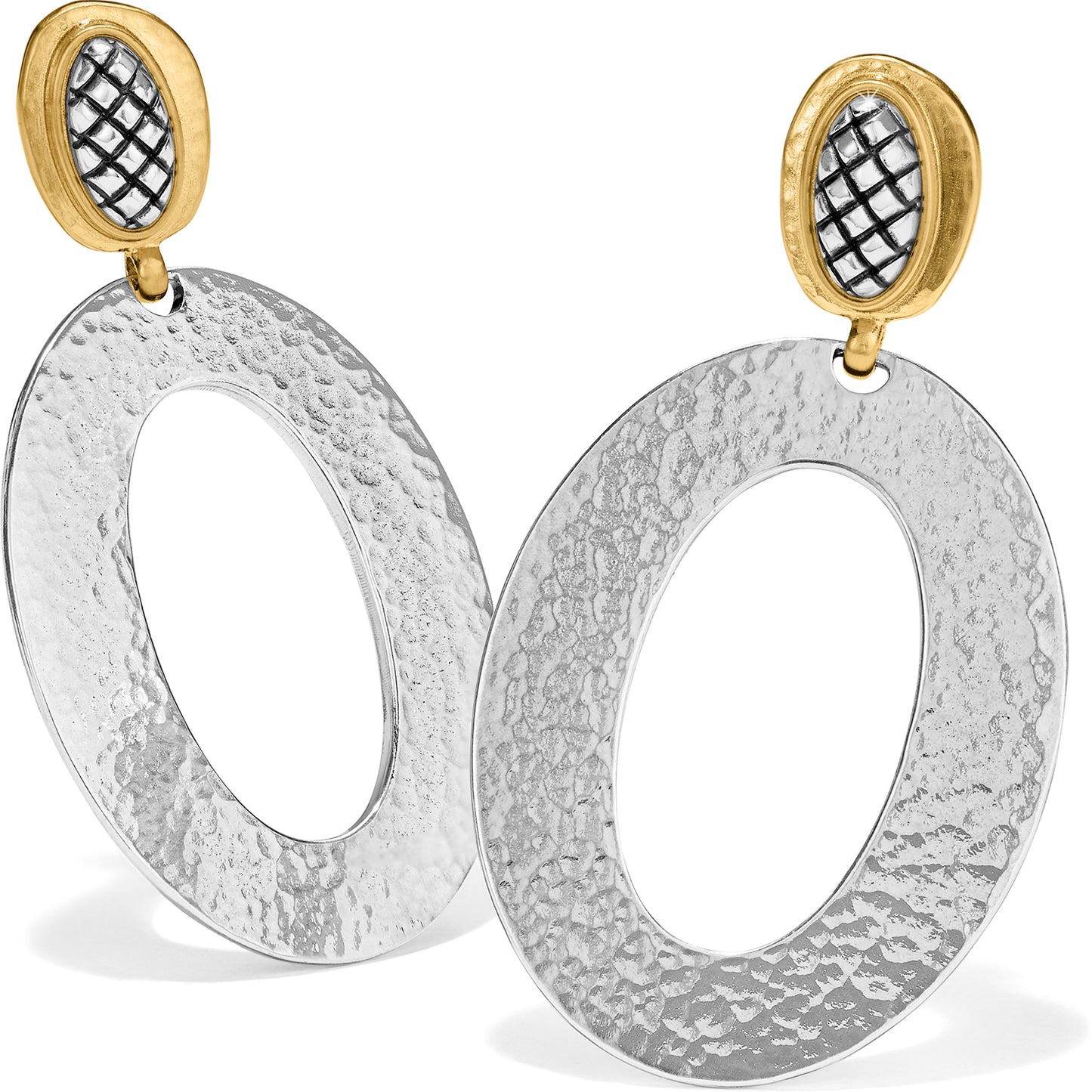 Ferrara Artisan Two Tone Drop Earrings