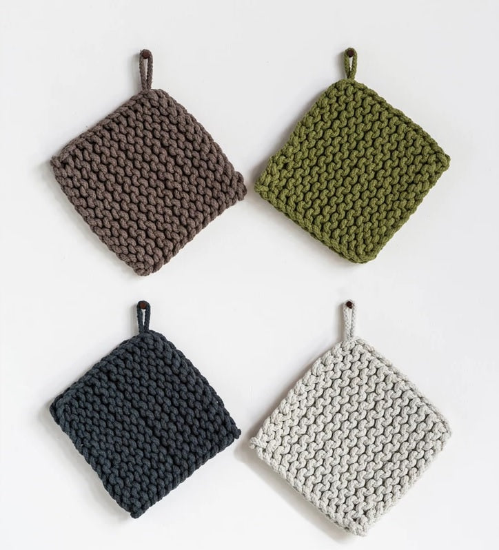 Cotton Crocheted Pot Holder
