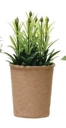 Faux Herb in Paper Pot