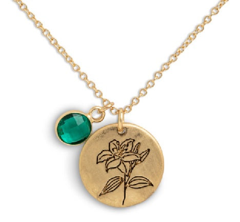 Birthstone Charm Necklace