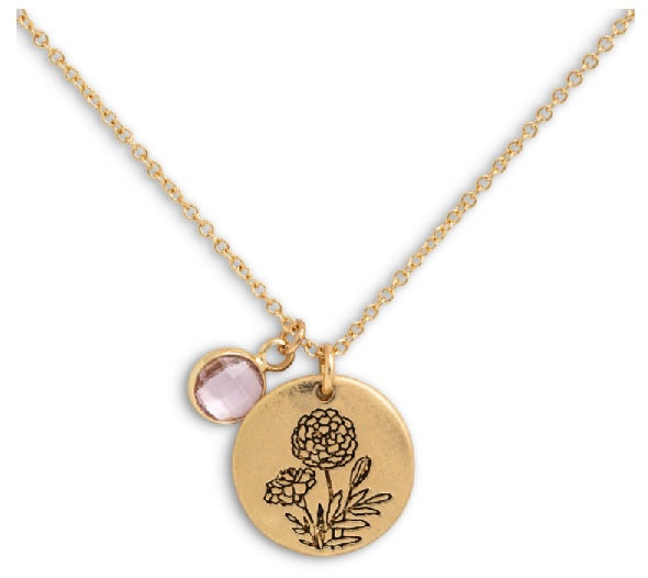 Birthstone Charm Necklace