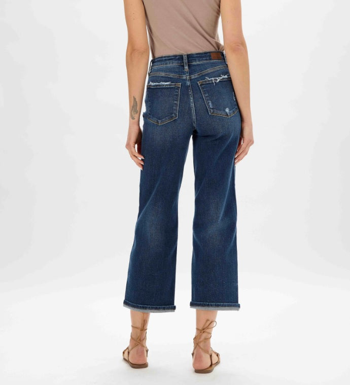 High Waist | Wide Leg | Distressed Jeans