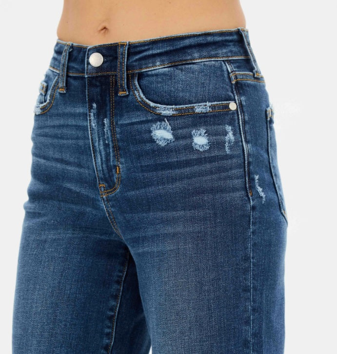 High Waist | Wide Leg | Distressed Jeans