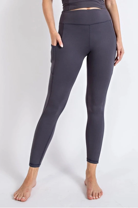 Butter Pocket Leggings | Charcoal