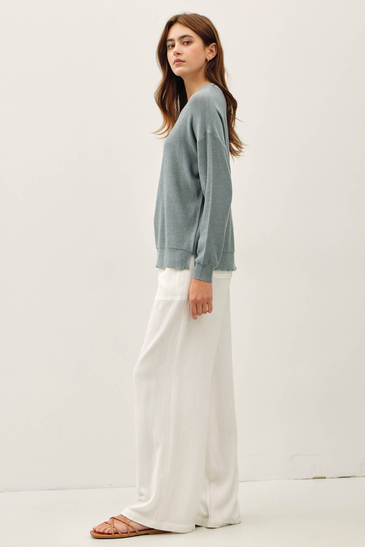 Drop Shoulder Sweater